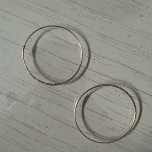 Delicate Gold Plated Hoops